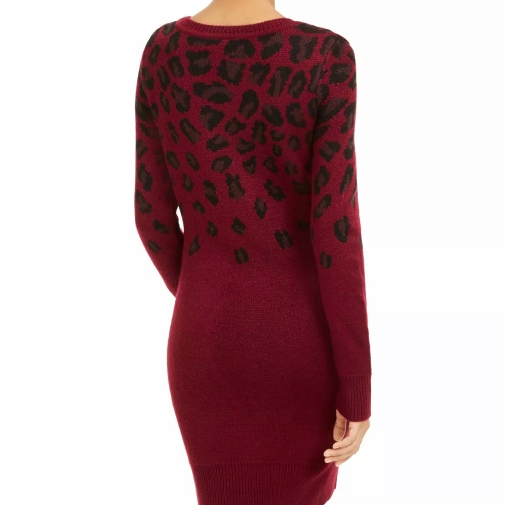 BCX Womens Burgundy Printed Long Sleeve - Picture 3 of 6